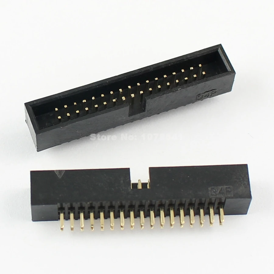 10 шт. в партии 1 27 мм 2x17 Pin 34 DIP Штекерный кожух PCB Box коннектор IDC|connector idc|connector