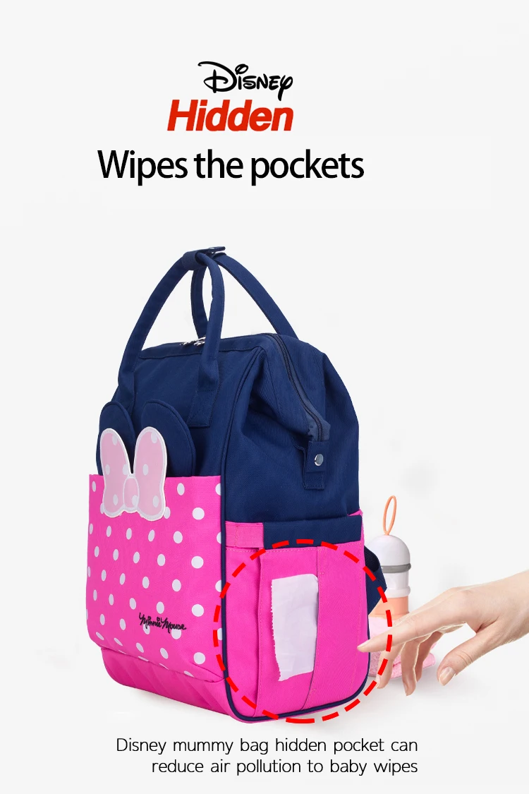 Disney рюкзак для мам Теплоизоляционный подгузник сумка большой емкости сумка для детской бутылочки сумки для подгузников