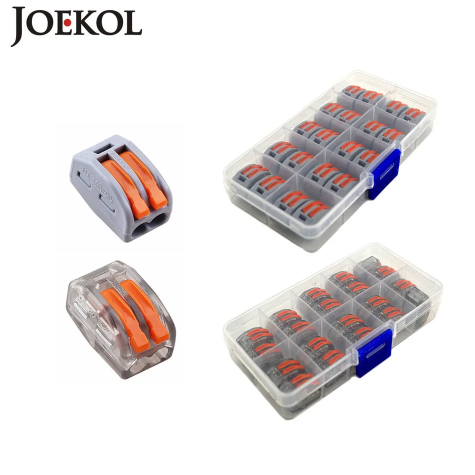 20pcs Box Mini Fast Wago Connector 222 412 Pct212