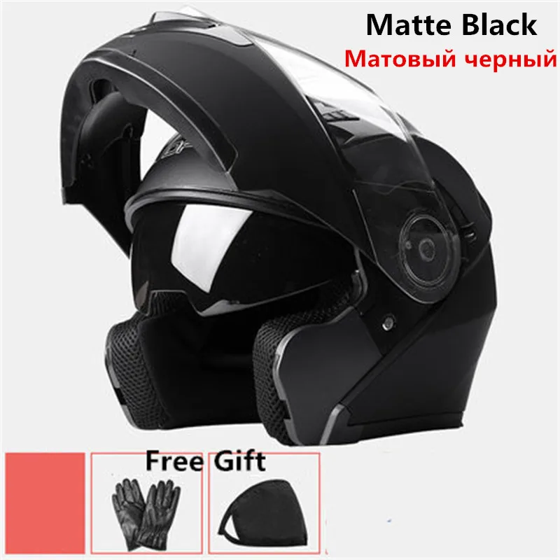 

2018 good New Flip Up Racing helmet Modular Dual lens Motorcycle Helmet full face Safe helmets Casco capacete casque moto M L XL