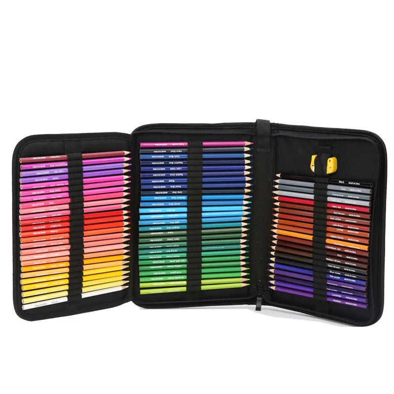 

School Pencil Case 72 Holes With Color Pens Canvas Penalty Pencilcase Kawaii Large Pencil Box Bag Pouch for Girls Boy Stationery