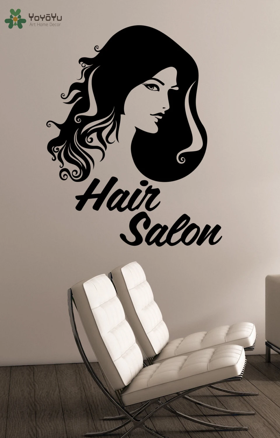 Cool Girls Beauty Salon Wall Sticker Hairdresser Haircut Wall Decal Vinyl Woman