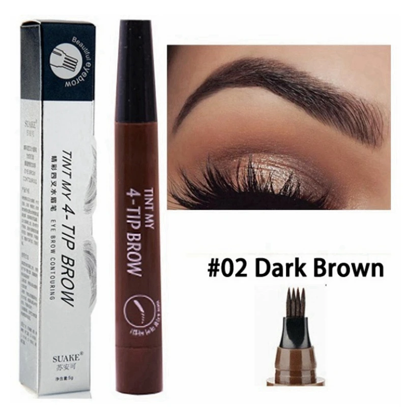 

EyeBrow Pencil Microblading Eyebrow Pen Waterproof Fork Tip Eyebrow Tattoo Pencil Long Lasting Professional Fine Sketch Liquid