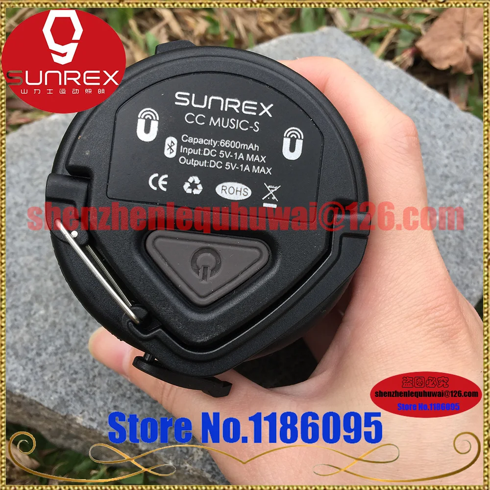 Новые высококачественные SUNREX CC MUSIC-S Кемпинг Фонарь 6600 мАч bluetooth динамик свет перезаряжаемый светодиодный и power bank