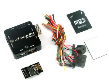 

Pixracer R14 F4 Flight Controller With CNC Protective Case ESP8266 Wifi Module Micro SD Card Buzzer RC Quadcopter Transmission