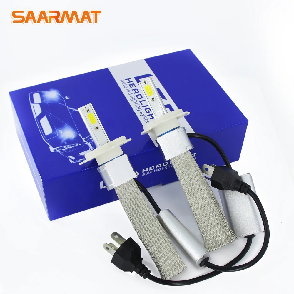 

2PCS C-S H4 LED Car Lights 8000LM H7 H1 9005 H11 H8 H9 HB1 HB3 9006 H16JP Car Headlight 6000K Lamp Bulb Car Light Assembly 12V
