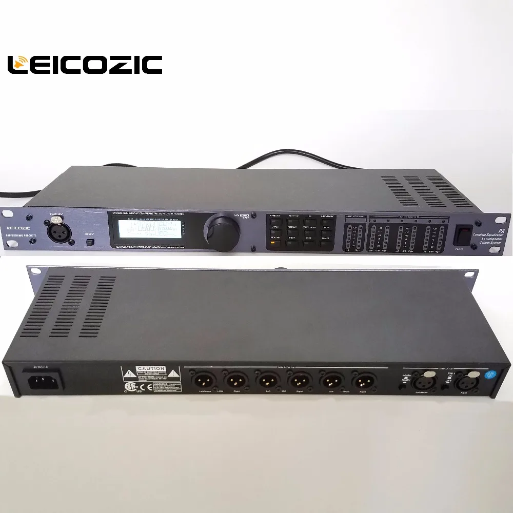 Leicozic PA 2in6out драйвер стойки procesador аудио профессиональный громкоговоритель управление цифровой процессор pro динамик управление