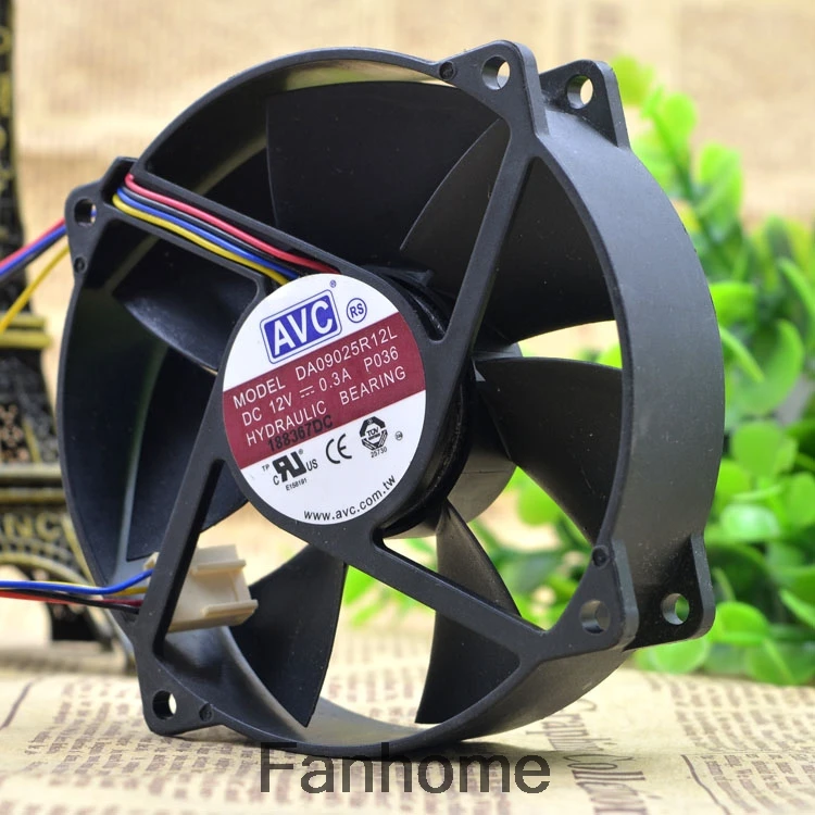 Для AVC 9 см круглый 9025 12В 0.3A DA09025R12L процессор бесшумный контроль скорости