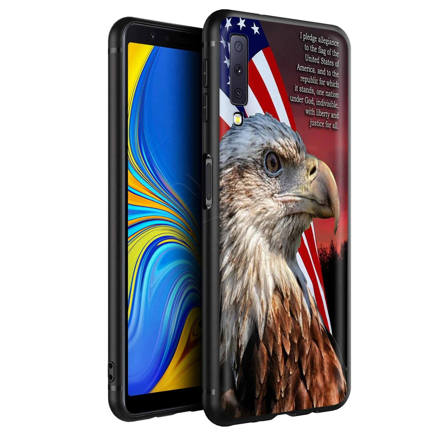 Американский орел флаг США чехол для Samsung Galaxy J6 A9 A8 A7 A70 A6 A5 A50 A40 A30 A3 A10 A51 A71 A81 A91
