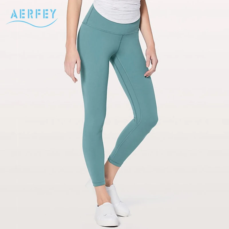 

2018 New Women Professional Naked Feeling Sports Yoga Pants High Waist Gym Jogging Fitness Leggings Solid Color Large Size