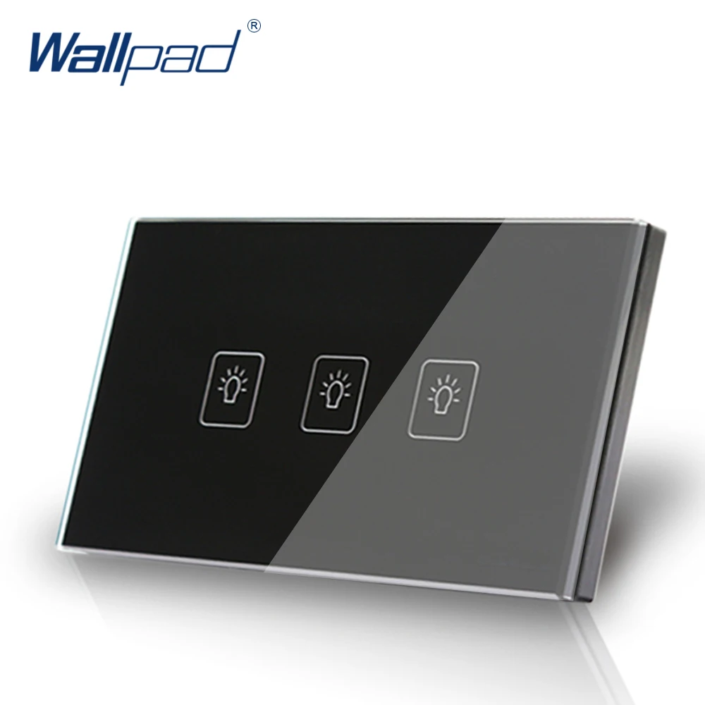 Buy 3 Gang 1 Way US/AU Standard Wallpad Touch Switch