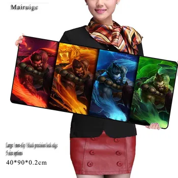 

Mairuige Free Shipping Size For 900*400*3MM LOL Mouse Pad Overlock Edge Big Gaming Mouse Pad Send Boy Friend The Best Gift