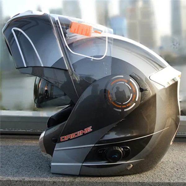 Новое поступление, мотоциклетный шлем с bluetooth, Полнолицевые модульные Шлемы casco, двойной шлем, защитный Bluetooth шлем - Цвет: Titanium