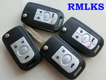RMLKS дистанционный раскладной чехол для ключей с Откидывающейся Крышкой, чехол для ключа без выреза, подходит для автомобиля Buick Excelle