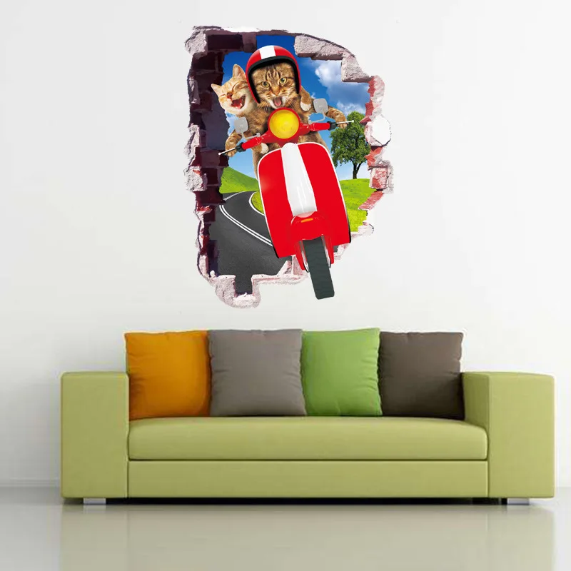 Cartoon rocket Children/'s Room Remove Wall stickers