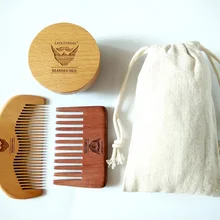 Круглая кабана щетка из голландсокого дерева и широкие/тонкие зубья Расческа для мужчин подарок усы/щетка для волос может выгравированный логотип