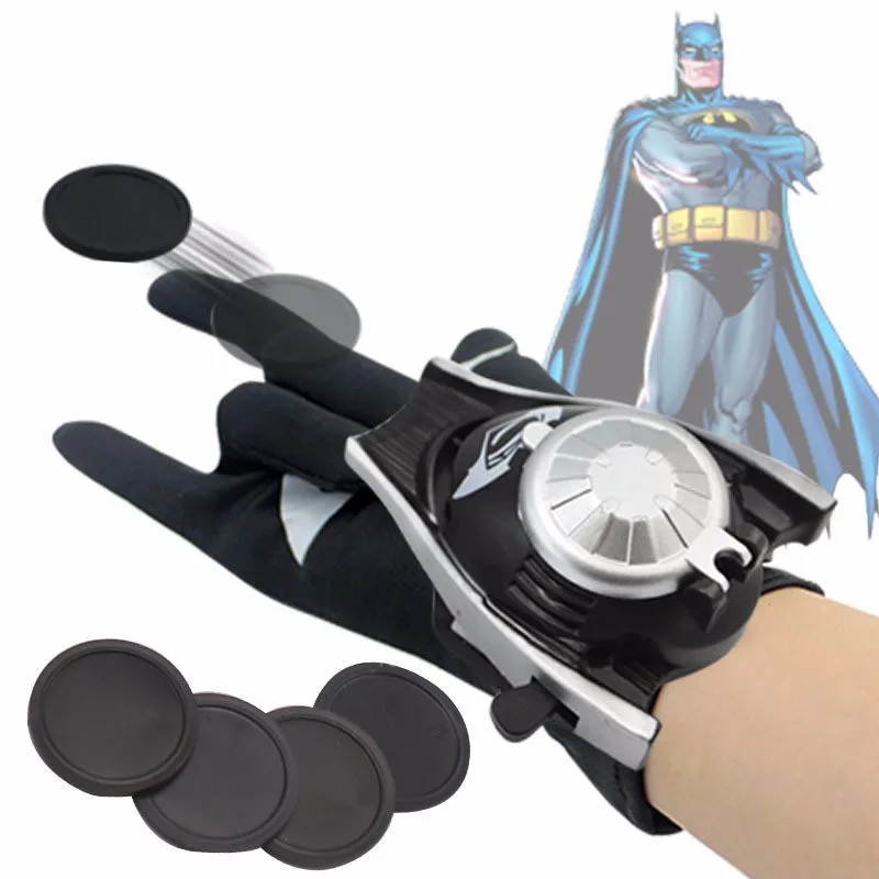 Новый перчатка Человека-паука Мстители Косплэй перчатки пистолет Бэтмен пусковые установки супер игрушки герои пистолет герои пусковые