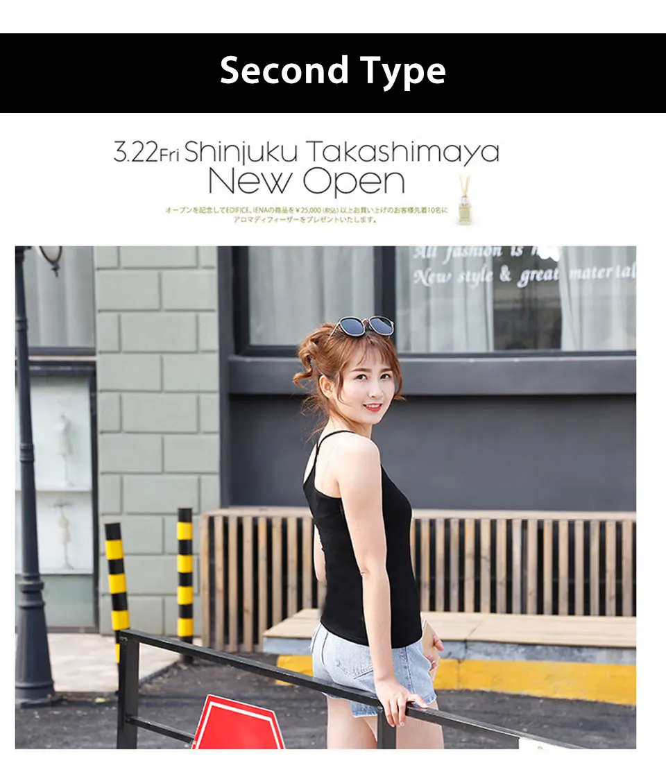 Strap vest cotton summer fine thread vest vest Y-line camisole vest jacket cotton (7)