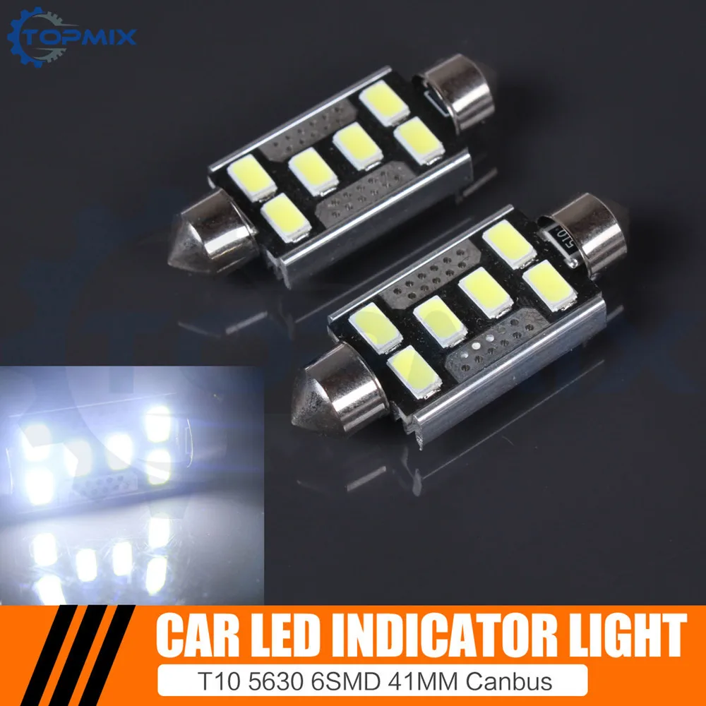 T10-6SMD-5630-41MM-W Car Interior Light 2