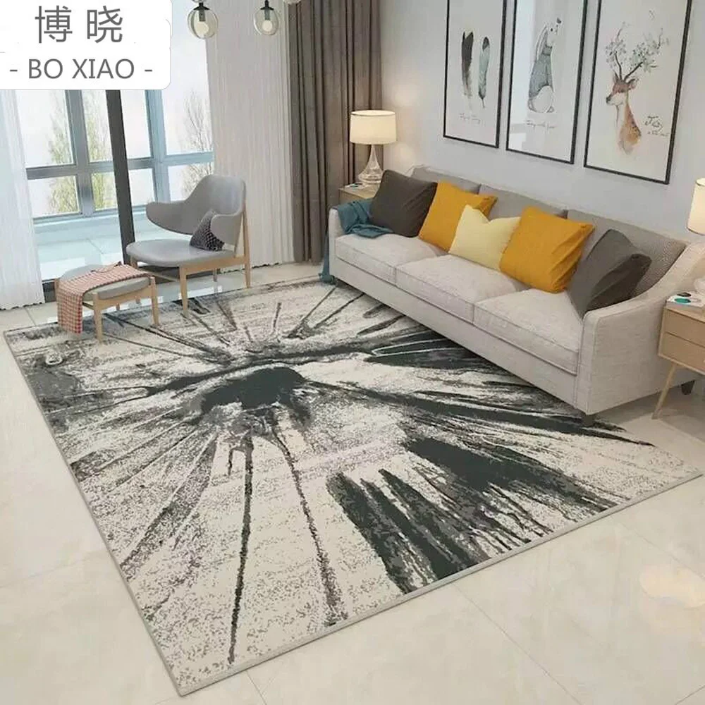 

Modern Fashion Super Soft Carpet Abstract art Pad Bedside Blanket Doormat Outdoor Prayer Parlor Home Floor Mat Anti-slip Rugs