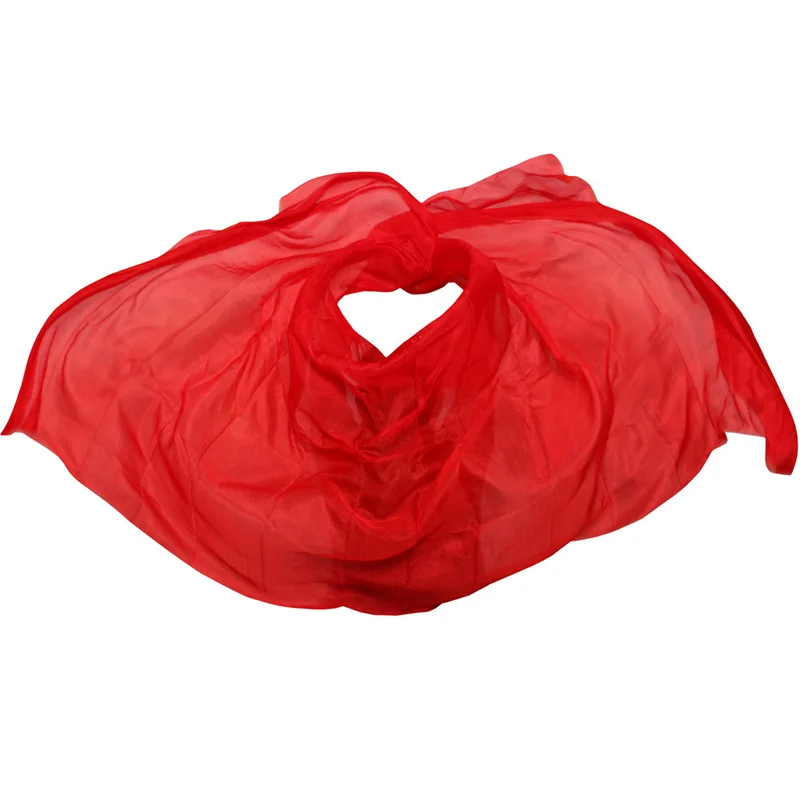 Silk Belly Dance Veils Shawl Scarf Pure red Color Belly Dance Practice Performance Silk Veils Silk Belly Dance Veils Shawl Scarf Pure red Color Belly Dance Practice Performance Silk Veils