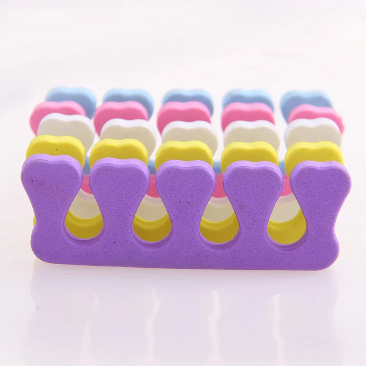

100pcs Pink Finger Separators Feet Care Sponge Nail Tools Art Manicure Pedicure Foot Braces Support Assistant Polish