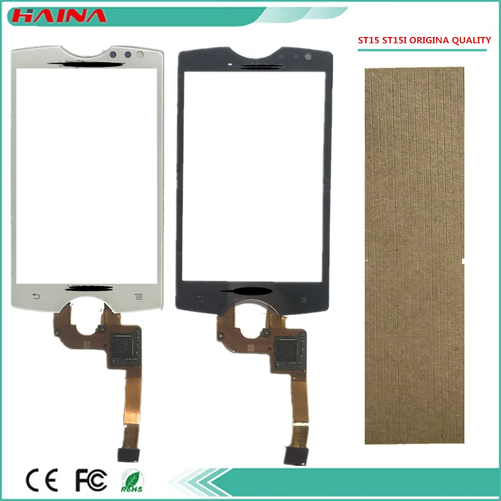 Touch Screen For Sony Ericsson Xperia Mini ST15 ST15i Touchscreen Digitizer Front Glass Touch Panel Sensor 3m Tape Touchpad