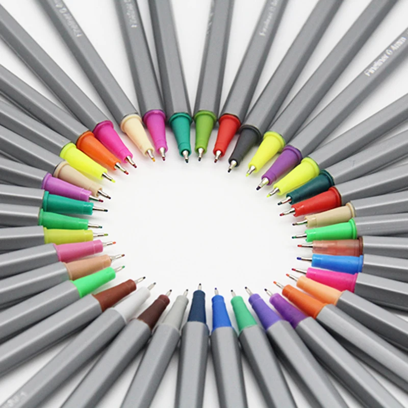 

100 color 0.4mm Color Fineliner Pigment Liner Micron Ink Water Based Art Marker Drawing For Children Art Supplies Stationery