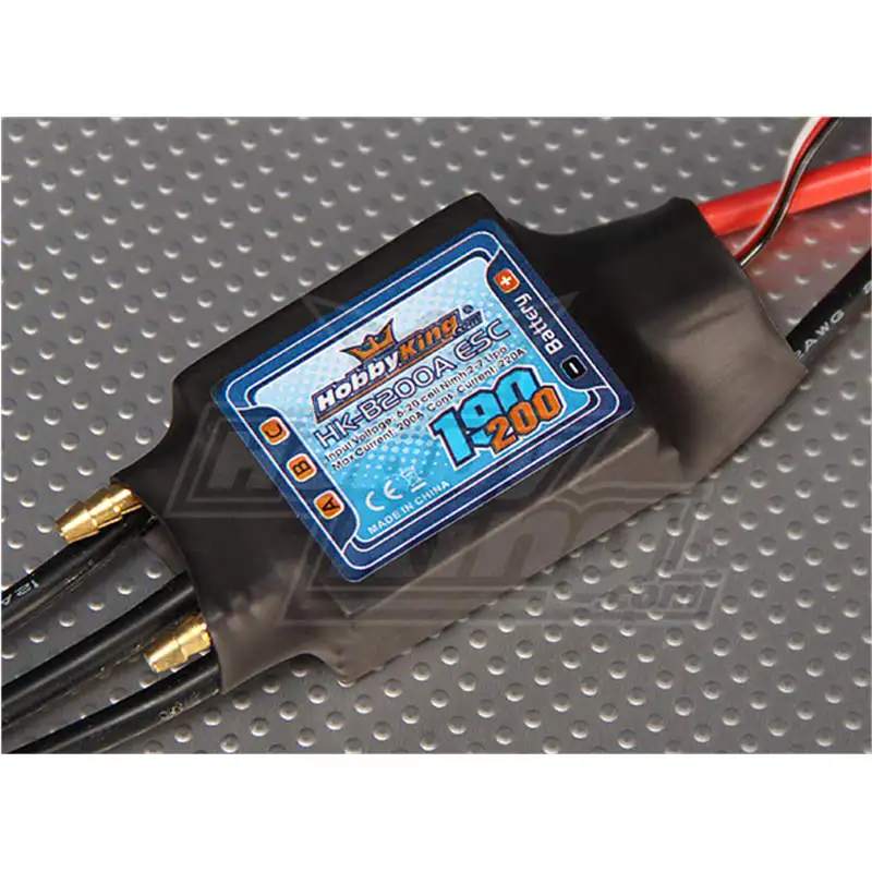 RC boat HK-B200A ESC 200A 2-7S waterproof electronic speed controller with water cooling one-way dual-way brake
