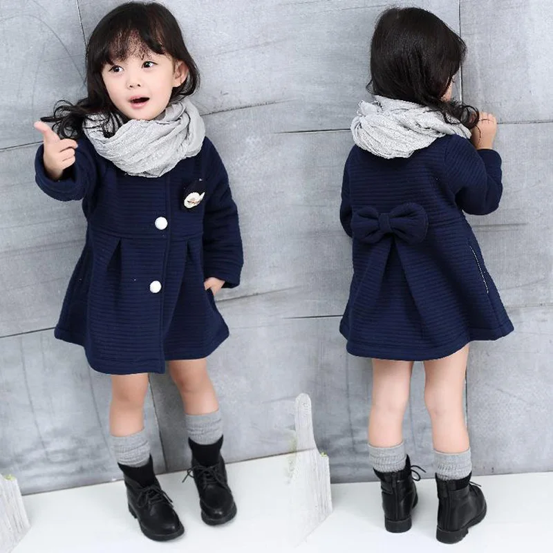 2018 New Spring Kids Jackets for Girls 2 3 4 5 6 7 8 Year Girls Coats