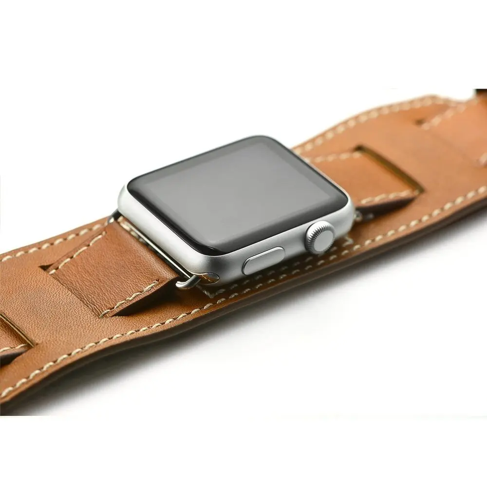 Ремешок из натуральной кожи для Apple Watch Series 1 2 3 iwatch 38 42 мм браслет смарт часов