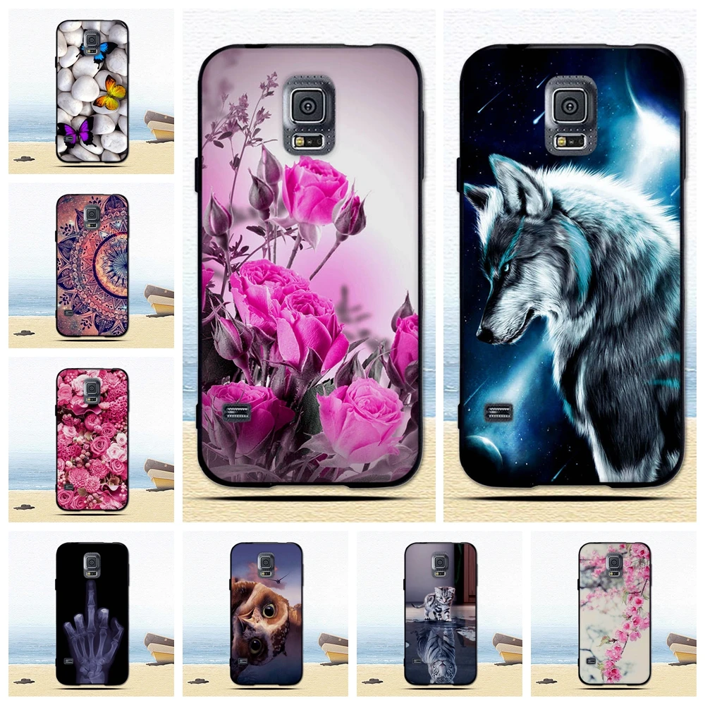 Чехол для Samsung Galaxy S5 I9600 SM G900 5 1 дюйма чехлы телефонов с черной границей Мягкая