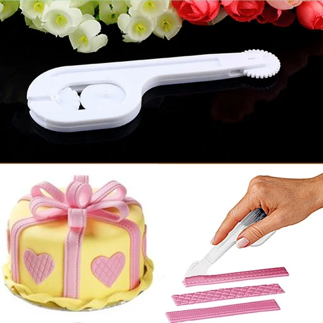 1 pc Cake Decor Tool Fondant Sugarcraft Icing Wheel Cutter Modelling