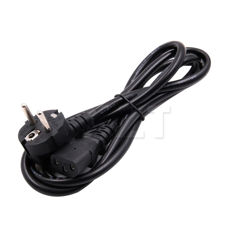 1.5M EU Plug 3Pin Power Cord Cable 3 Prong Computer AC Adapter Lead 3