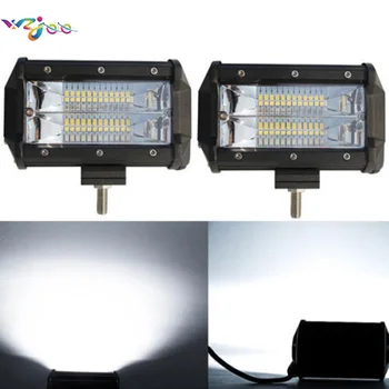 

WZJOO2pcs 72W/ 54w/ 84w 5Inch LED Work Light Bar DC 12V 24V Spot Beam FOR 4x4 OFFROAD ATV TRUCK BOAT UTV Auto Driving Light Lamp