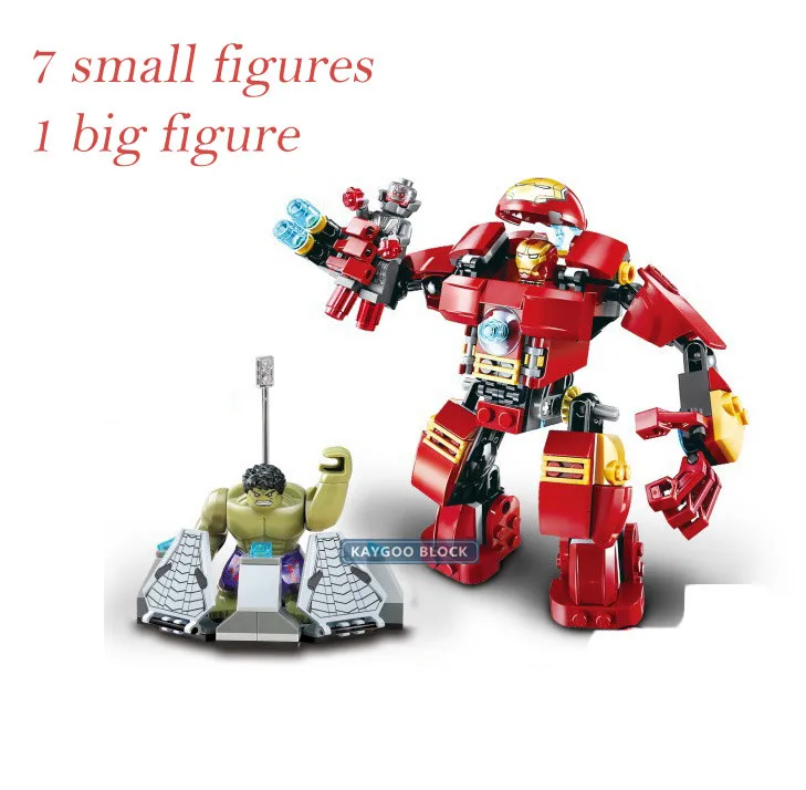 

SY841 Spider-Man Ghost Rider 2017 jouets 8019 Super Heros Avengers 2 age Ultron chiffres Hulk Buster Batiment Briques