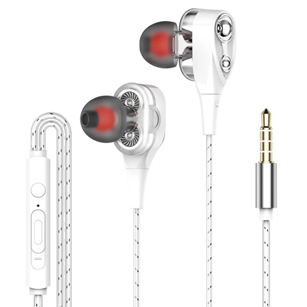 ACCEZZ проводные стерео наушники-вкладыши для iPhone samsung Xiaomi 3,5 мм разъем, гарнитура наушники-вкладыши с регулятором громкости и микрофоном - Цвет: White