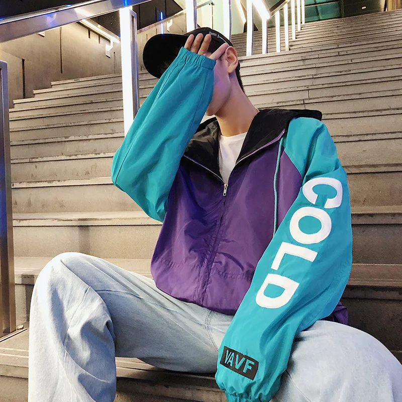 

Basic Jacket Men Hooded Long Sleeves Zipper Pockets Male Winter Coat Casual Youth Popular Windbreaker Jacket Coat Autumn 2018