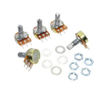 

10PCS High Quality WH148 B500K Linear Potentiometer 15mm Shaft With Nuts And Washers Hot