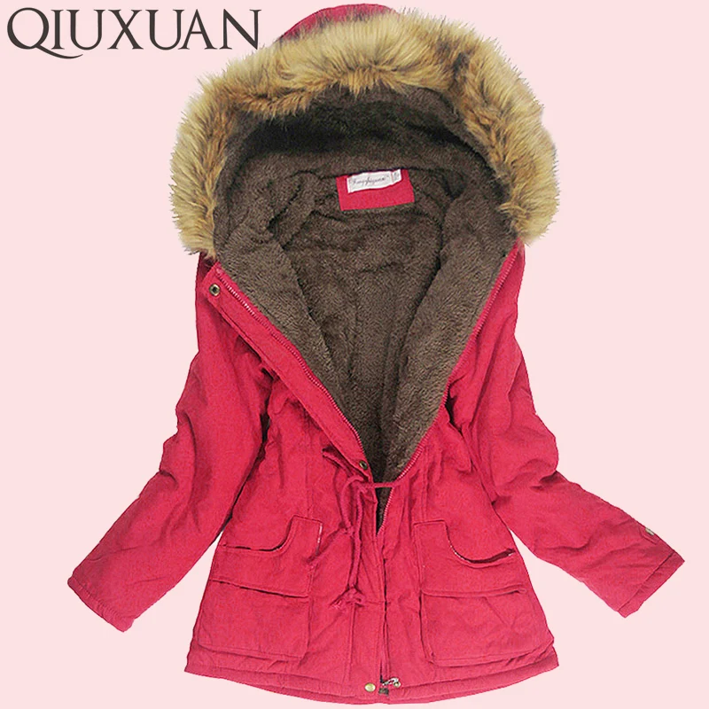 Зимняя женская куртка с воротником из искусственного меха, женские пальто, длинная пуховая парка, женские толстовки, парки, теплые Классические Куртки, размер S-XXXL