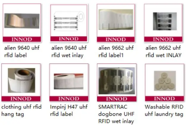 uhf rfid label inlay and clothing tag