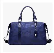 Camouflage PU Leather Men s Sports Gym Bags Classic Travel HandBag Fitness Training Shoulder Bags With