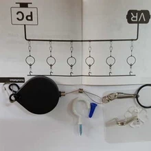 100 шт/партия выдвижная стальная протяжная коробка для кабеля растягивающаяся стальная проволока держатель моталки htc VIVE VR головка 53*45*12 мм