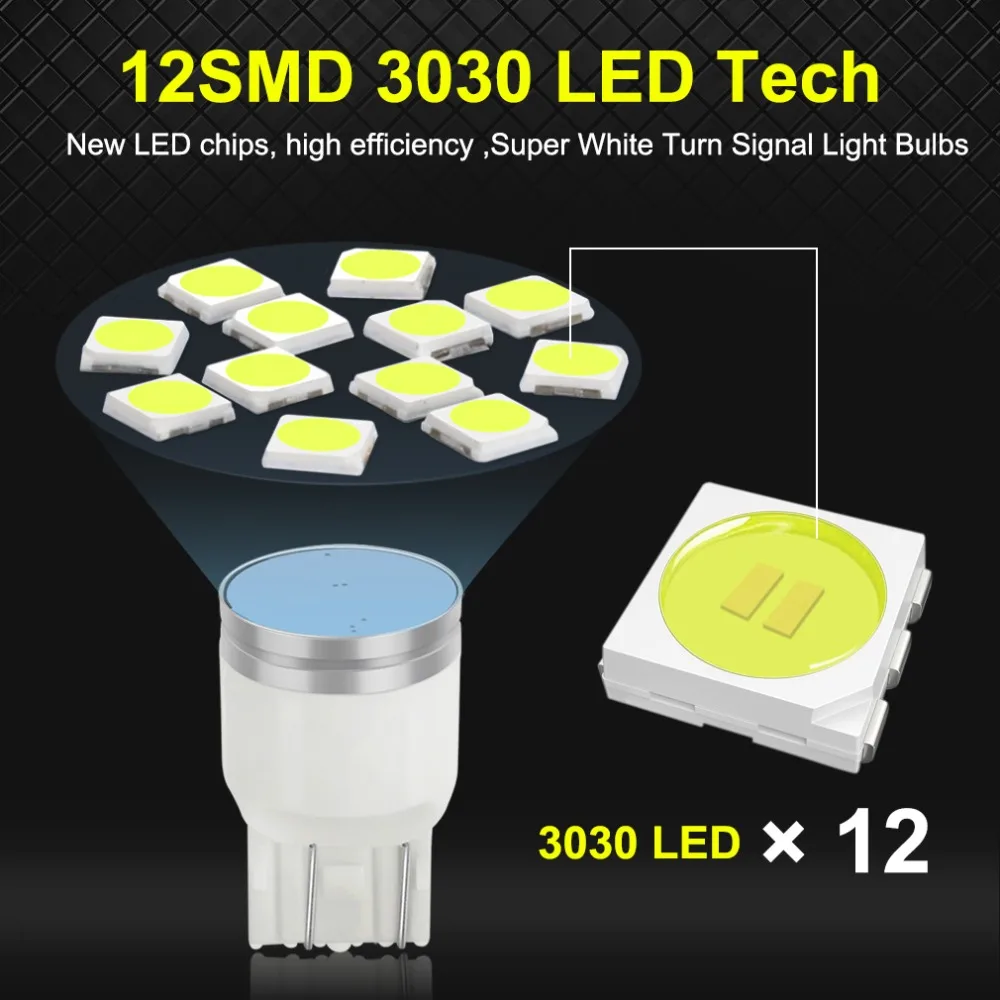 S& D 800LM T20 светодиодный W21/5 Вт 7443 W21W 7440 светодиодный лампы Автомобильный тормоз обратного светильник 12V Сигнал Поворота Белого цвета-красный, желтый, авто лампа