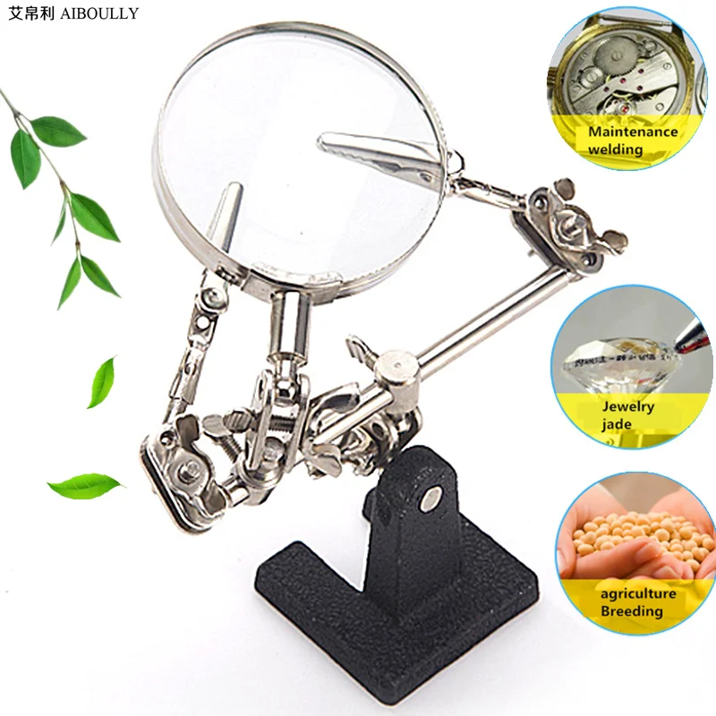 Magnifying glass 5X diagnostic tools+electronic welding repair