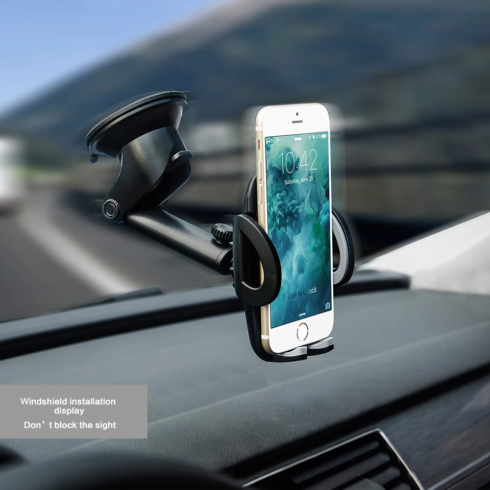 Car Windshield Mobile Phone Holder Mount KALAIDENG For iPhone X 5 6 6S
