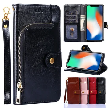 

Flip Case for Samsung Galaxy J2 J3 J4 + J5 J6 J7 J8 2016 2017 Pro 2018 Prime J4 Core Leather Cover Zipper Wallet Book Case