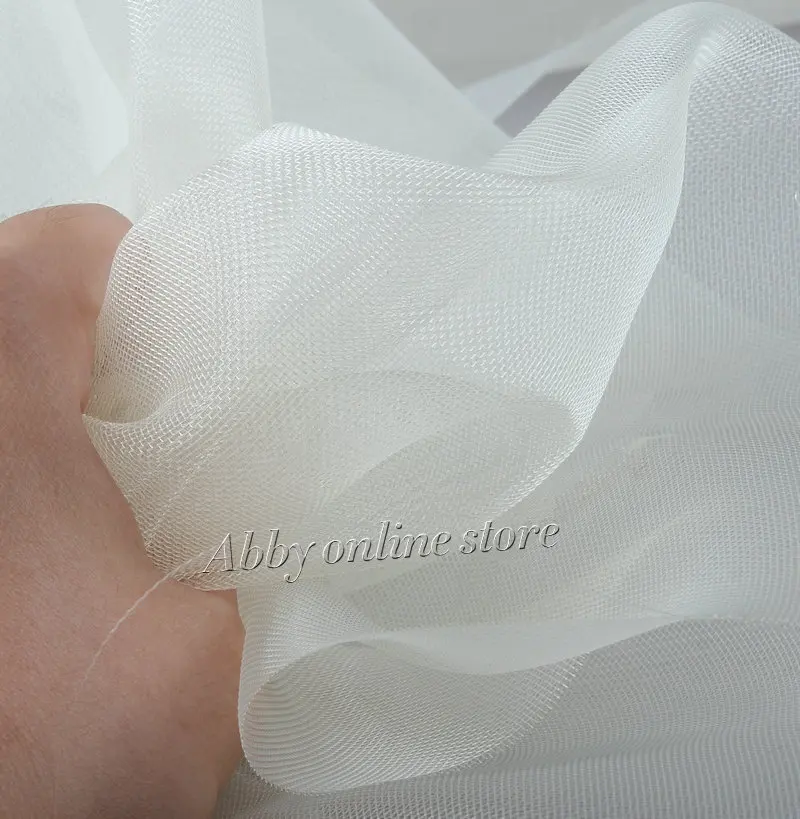 Good quality nude color Medium hardness fine Polyester mesh for wedding  dress fabric 140*100