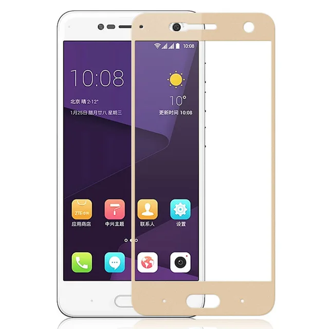 Закаленное стекло с полным покрытием для ZTE Blade V8 2 шт. защитная пленка экрана BV0800 5