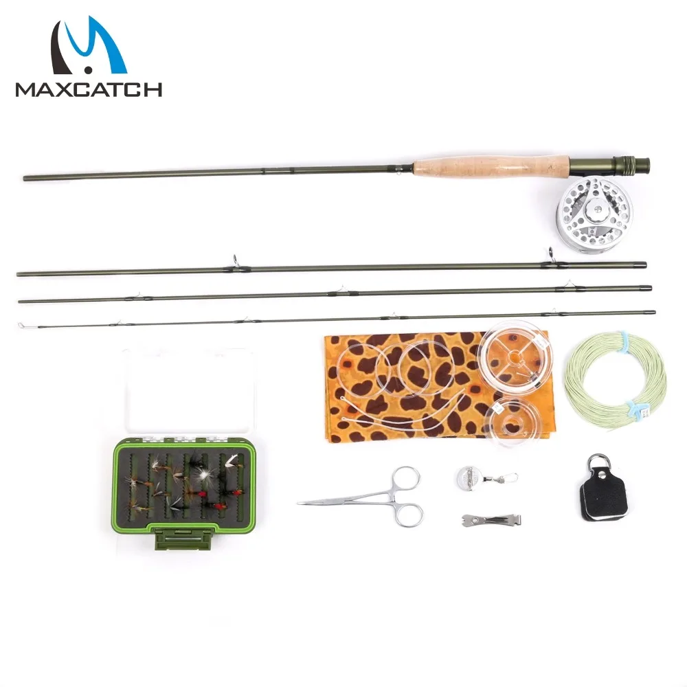 Maximumcatch Fly Fishing Rod Cmbo 9FT Fly Rod & 5wt Reel Fly Rod Line